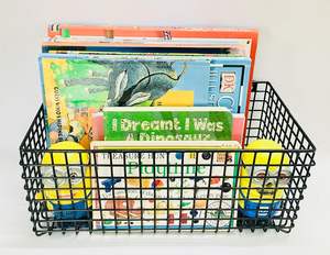 ตะกร้าลวดโลหะแขวนผนังสำหรับจัดเก็บของ ตะกร้าอเนกประสงค์สำหรับห้องครัว ห้องน้ำ และสำนักงาน แข็งแรงทนทาน - Product Image 3