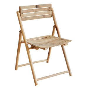 GOLcompany Traditional Style Bamboo Folding <b>Chair</b> for Home Apartment or Outdoor Use Foldable <b>Dining</b> Room Furniture - Product Image 1