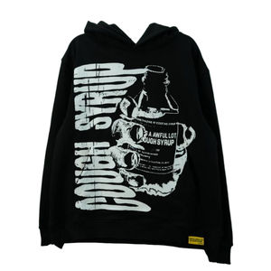 Sudadera con Capucha de Forro Polar Extra Grande con Estampado de Letras Básicas Bordadas de Invierno 100% Algodón, Sudadera con Capucha de Moda Urbana para Hombre - Product Image 1