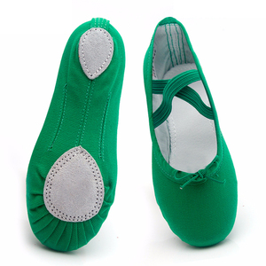 Chaussures de Ballet pour femmes, pantoufles de danse souples, chaussures en cuir véritable - Product Image 2