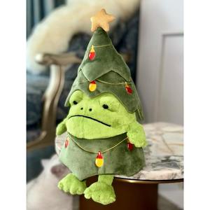 Jelly Cat's Limited Edition <b>UK</b> Christmas Frog <b>Plush</b> <b>Toy</b> Super Soft PP Cotton Filling Cute and Comfortable Christmas Figure <b>Toy</b> - Product Image 4