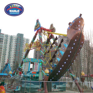 Manège Pirate du Parc d'Attractions : Profils de Mouvement Doux à Très Dynamiques, Durée de Course Réglable, Convient aux Enfants et aux Adultes - Product Image 2