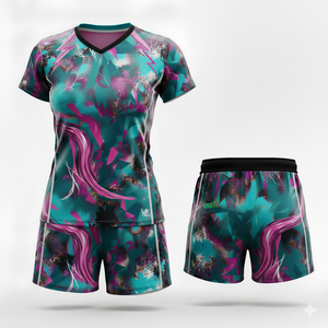 ชุดเสื้อเจอร์ซีย์ทีมรักบี้ & วอลเล่ย์บอลกางเกงขาสั้นสีและโลโก้ตามสั่ง100% โพลีเอสเตอร์ระบายอากาศใช้ได้ทั้งชายและหญิง - Product Image 6