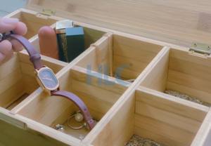 Venta caliente caja organizadora de oficina de madera de pino Acacia Durable plegable Rectangular ecológico hogar multifunción personalizado clásico - Product Image 5