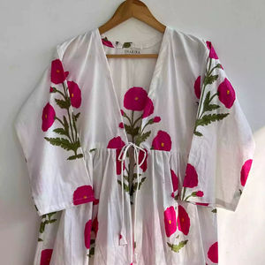 Alta calidad único superior occidental mujeres tendencia corto indio Kurti Kurta mano bloque corto Kurta Kurti para mujeres vestidos para fiesta - Product Image 1