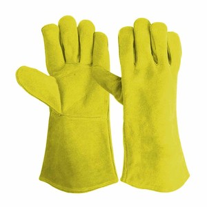 Guantes de Soldadura de Cuero Vacuno Resistentes al Calor, Guantes de Seguridad Industriales de Alta Resistencia, Antiestáticos y Resistentes a Desgarros - Product Image 5