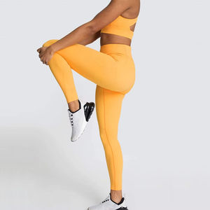 Ensemble de leggings de yoga pour femmes, dernière conception 2026, vêtements de sport pour la salle de sport, ensembles de fitness, leggings de compression sans couture, soutien-gorge élastique à taille haute - Product Image 3