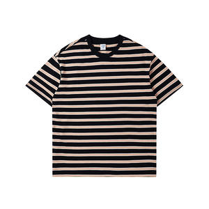 Personalizado 100% algodón Puff Impresión logotipo Color a juego tejido de lujo Mock Neck en blanco Casual Heavyweight Hip Hop hombres camiseta para hombres - Product Image 4