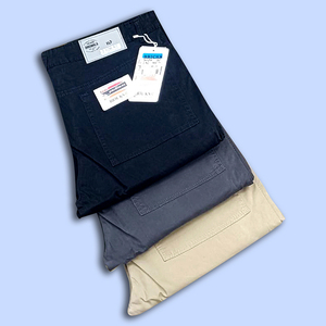 Pantalones Casuales de Sarga de Algodón Estilo Jeans con Múltiples Bolsillos para Hombre, Disponibles al por Mayor OE&ODM - Product Image 1