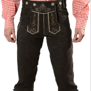 ท่ออากาศบาวาเรีย lederhosen เยอรมันกำหนดแบบดั้งเดิม Oktoberfest คุกเข่าสั้นสั่งทำสำหรับฤดูกาลใหม่ - Product Image 1