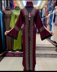 2024 Dubai Beautiful Black Traditional Islamic Clothing for Women Handwork <b>Kaftan</b> Abaya with <b>Long</b> Pants - Product Image 3