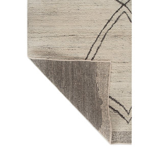 Alfombras de Lana Tejidas a Mano Manifest Ivory para el Hogar, Estilo Boho Geométrico para Sala de Estar, Entrada, Pasillo, Rectangulares, Tipo Rompecabezas, Tamaño 9x12 -REB-1171 - Product Image 5