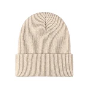 Gorro de punto de invierno acrílico Unisex de alta calidad, estilo Hip Hop de moda, logotipo bordado, diseño de Gorgas negro personalizable para - Product Image 1