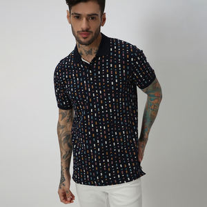 100% poliéster personalizado para hombre para Polo camiseta de secado rápido transpirable Jersey sólido estilo informal impreso sublimación diseño de talla grande - Product Image 2