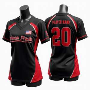 Transpirable Obtenga camisetas de béisbol personalizadas Uniformes de equipo de softbol Ropa deportiva de malla de poliéster de alta calidad con diseño impreso - Product Image 6