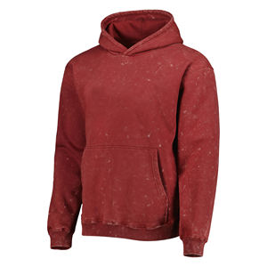 เสื้อฮู้ดดี้ผู้ชายแบบสั่งทำพิเศษ ผ้าฝ้าย 100% ตกแต่งด้วยเทคนิค Acid Wash เย็บอย่างประณีต สวมใส่สบาย ไม่ยับง่าย ระบายอากาศได้ดี เหมาะสำหรับฤดูหนาว - Product Image 1