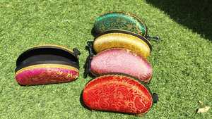 Brillen etui Bollywood Party & Indian Wedding Favor, Sonnenbrille bezug für Sangeet Mehendi Stoff Glas halter, Geschenk Näh idee - Product Image 6