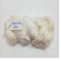 Fil de soie de mûrier naturel sur mesure au nombre de 8/2 NM adapté à la teinture et idéal pour les magasins de fils et de fibres