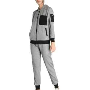 Survêtement de jogging pour femmes sur mesure, meilleure qualité, combinaison de sport d'hiver à motif solide - Product Image 4