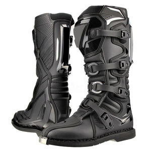Chaussures de moto en cuir imperméable et respirant de haute qualité pour homme et femme, vêtements de course automobile et de moto - Product Image 6