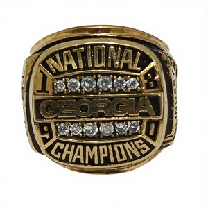 Anillo de Campeonato Personalizado de Acero Inoxidable |   Anillo Deportivo Personalizado Moderno - Product Image 2