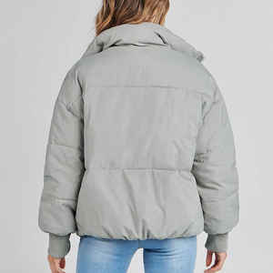 Veste matelassée tendance pour femmes, tissage régulier, style court, imperméable, écologique, légère - Product Image 2