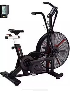 PowerMaxs Fitness High Quality Unisex Adult 3636324 Commercial <b>Gym</b> Air Bike Exercise Cycle Foldable Self-Powered Drive LCD - Product Image 2