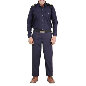 보안 가드 원피스 유니폼 안전 유니폼 셔츠 반사 테이프 최고 판매 제품 보안 작업복 유니폼 세트