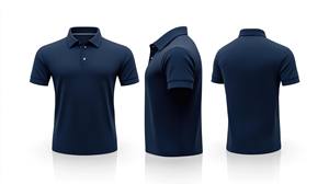 Personnalisé 100% coton pour polo respirant à manches courtes unisexe uniforme vêtement écologique tissé Logo broderie teint court - Product Image 5