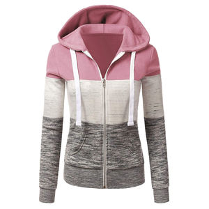 2025 nouveau gros à la mode fermeture éclair complète sweats à capuche pour femmes Anti-boulochage logo personnalisé fermeture éclair respirante pour femmes sweats à capuche - Product Image 1