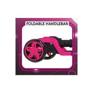 Tulpar LED Lights Foldable Scooter for Kids Aged 4-6 Durable Silicone <b>Wheels</b> Maximum <b>Weight</b> Capacity 40 kg - Product Image 2