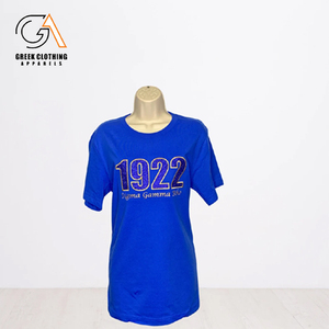 Sigma Gamma Rho เสื้อยืดริงเกอร์พรีเมี่ยมสำหรับผู้หญิงออกแบบลายปักด้วยตัวอักษรกรีกและลวดลายพี่น้อง - Product Image 5