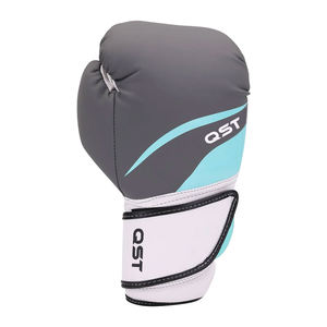 Guantes de entrenamiento de boxeo para mujer de cuero PU de alta calidad QST con fuerte para velcro y soporte de muñeca diseño personalizado y logotipo - Product Image 3