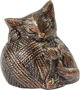 Luxury <b>Cat</b> Sculpture Cremation <b>Urn</b> | Artistic Decorative Memorial <b>Urn</b> for <b>Cats</b> - Product Image 1