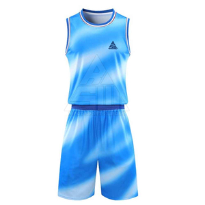 Uniforme de baloncesto ligero transpirable de poliéster 100% logotipo personalizado de alta calidad nuevo diseño hecho a medida todos los tamaños disponibles - Product Image 1