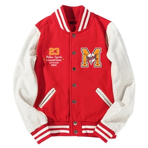 Nueva moda precio de fábrica mangas de cuero chaquetas Versity personalizadas/chaquetas Letterman chaquetas de cuero de lana - Product Image 1