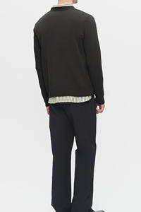 Suéter de Punto Premium Nuevo Esencial con Cuello Redondo Cómodo para Hombre, Mejor Calidad, Ajuste Moderno, Puños Elásticos, Suéter para Hombre para Clima Frío - Product Image 3