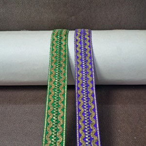 ของประดับตกแต่งขอบผ้าลูกไม้สีสันสดใสสำหรับตกแต่งเสื้อผ้าตามเทศกาลเบาะและเครื่องแต่งกายสำหรับการวัดขนาด - Product Image 2