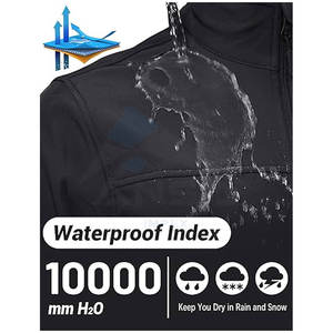 Veste d'équipe de moto à coque souple personnalisée hautement imperméable à l'eau équipement de protection à col montant avec tissu Softshell durable - Product Image 2