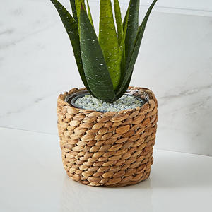 Sustainable water hyacinth <b>planters</b> cheapest price <b>pot</b> basket hand weave <b>planter</b> for plants - Product Image 5