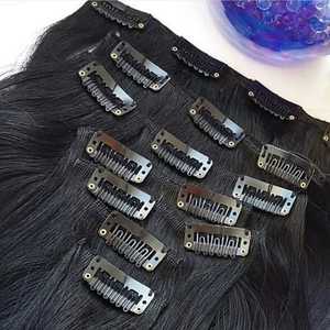 Ensemble de cheveux à clipser 100% cheveux bruts sans enchevêtrement, ensemble ou combo pour 1 tête prix de gros cheveux à cuticule alignée humaine pour la mariée - Product Image 3