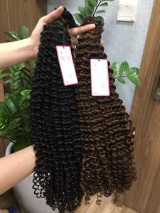 ผมต่อแบบปลายเรียบเคราตินหยิกสีบลอนด์,ต่อผมเรมี่100% คนก่อนถูกผูกมัดโดยไม่พันกันไม่หลุดร่วง - Product Image 2