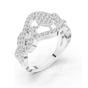 Bague en diamant de laboratoire 0,612 CT pour femmes, clarté VVS-VS EF, or 18 carats, 14 carats, 10 carats et argent 925, or rose, or jaune, or blanc - Product Image 5
