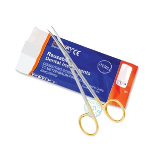 Tijeras de Disección Manuales Metzenbaum Fino de 14.5 cm, Afiladas/Rectas, de Acero Inoxidable, Fabricadas con Acero AISI 420, para Cirugía Dental - Product Image 4