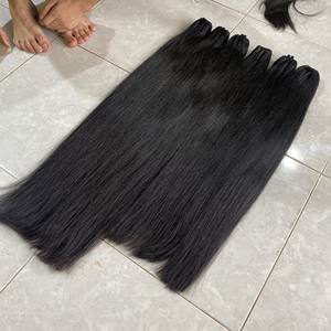Extensiones de cabello humano 100% Real, mechones de pelo liso Natural, doble estiramiento, extremo grueso, alta calidad, Envío Gratis - Product Image 2