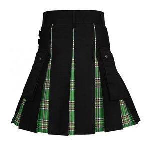 ผ้าคิลท์ยูทิลิตี้ทาร์ตานคุณภาพสูง 20 นิ้วสําหรับผู้ชายสมัยใหม่ วัสดุผ้าฝ้ายนุ่มที่สุดทําจาก & ผ้าคิลท์ยูทิลิตี้ทาร์ตาน - Product Image 3