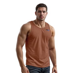 Camiseta sin Mangas Personalizada para Hombre 2025, Directo de Fábrica, 100% Algodón, Tejido de Punto, Informal, Transpirable, Ecológica, de Secado Rápido para Gimnasio - Product Image 5
