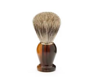 Brosse de rasage de rasoir en corne solide de luxe kit de rasage pour hommes pour taille personnalisée prix bon marché vente à chaud - Product Image 3