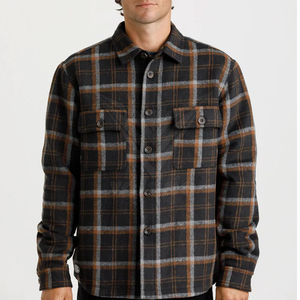 เสื้อเชิ้ตผ้าฟลานเนลลายตารางสำหรับขี่มอเตอร์ไซค์ คุณภาพสูงสุด ผลิตตามสั่ง ผ้าฝ้าย % ระบายอากาศได้ดี ทรงปกติ แขนยาว สำหรับผู้ชาย - Product Image 5