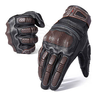 Gants de sport en cuir de haute qualité pour hommes pour la course de moto Vêtements d'hiver respirants - Product Image 1